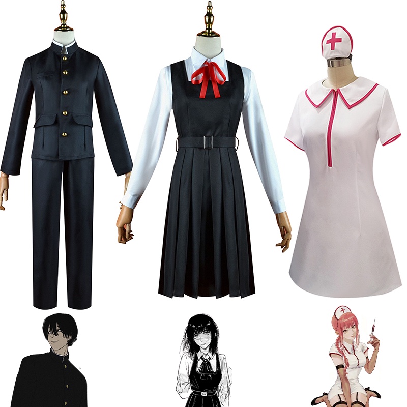 Áo cosplay Chainsaw Man Mitaka Asa Yoshida cho Halloween