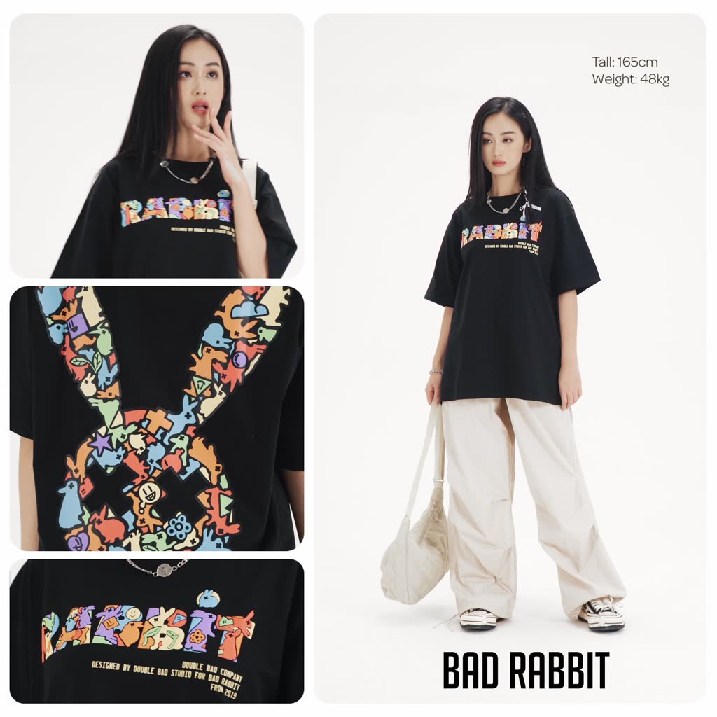 Áo Thun Unisex Bad Rabbit FULL RABBIT 100% Cotton - Local Brand Chính ...