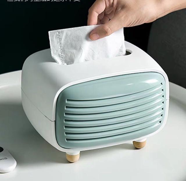 Hộp giấy ăn radio - Hộp đựng khăn giấy khử mùi