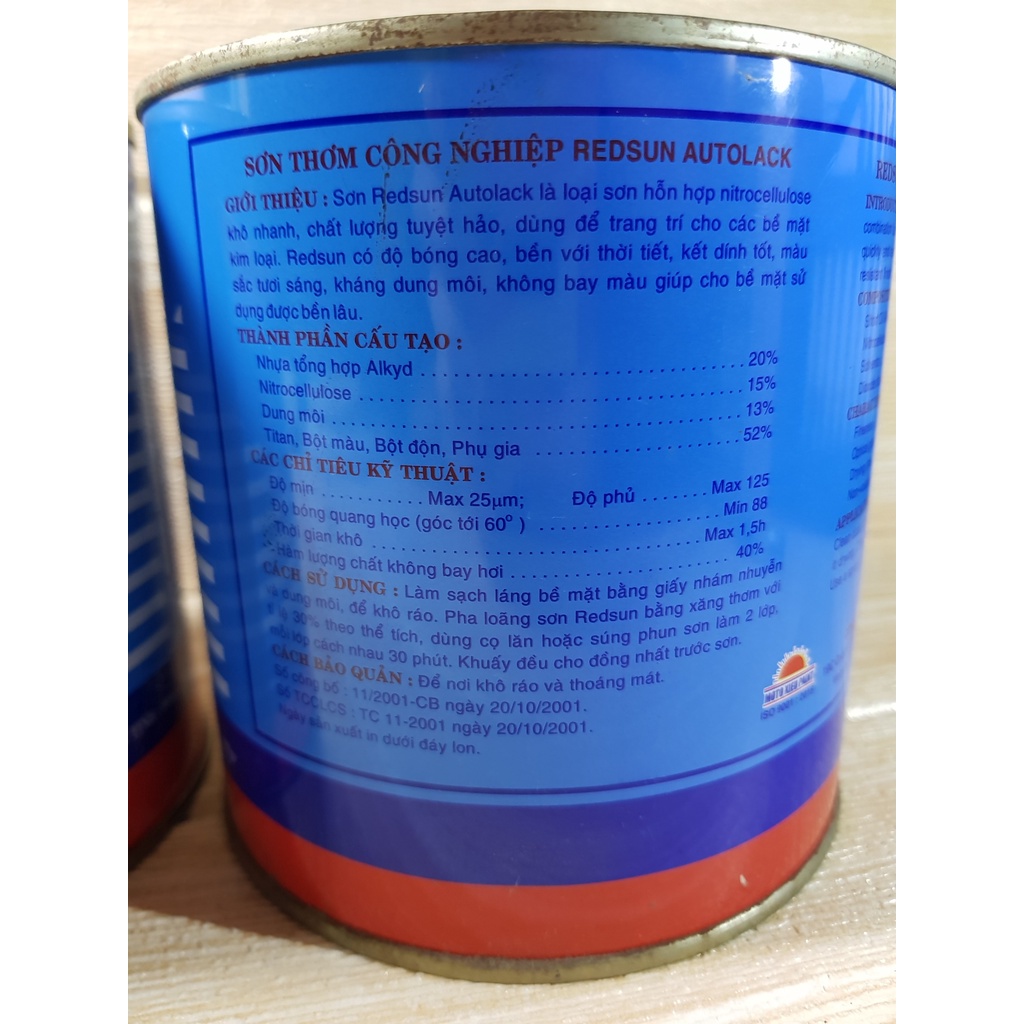 LÓT XÁM_SƠN THƠM CN REDSUN AUTOLACK_900GR (CÓ XUẤT HĐ GTGT)