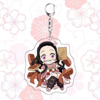 Móc Chìa Khóa Anime Demon Slayer Kimetsu no Yaiba Cute Đa Năng Đôi Xe Ô Tô PK49
