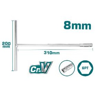 ĐỒ NGHỀ TOTAL Thanh vặn tay cầm T Total 8mm ~ 19mm <HÀNG CHÍNH HÃNG>