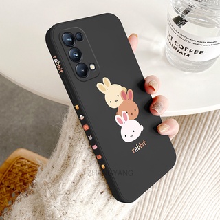 ốp lưng oppo reno 5 oppo reno 4 Ốp Điện Thoại TPU Silicone Hình Ba Chú Thỏ Đáng Yêu Kèm Dây Đeo Cho oppo reno 5 oppo reno 4