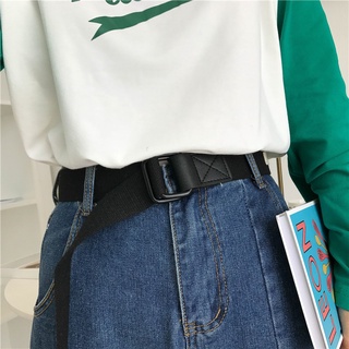 Thắt lưng vải canvas Broobelt tag Korea dây nịt dù ulzzang phong cách G-D Hàn Quốc cho nam nữ
