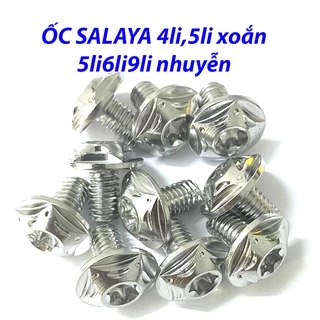 Ốc Salaya 4li,5li,6li,8li inox 304 Dù Sao Gắn Dàn Áo Đĩa Các Dòng Xe