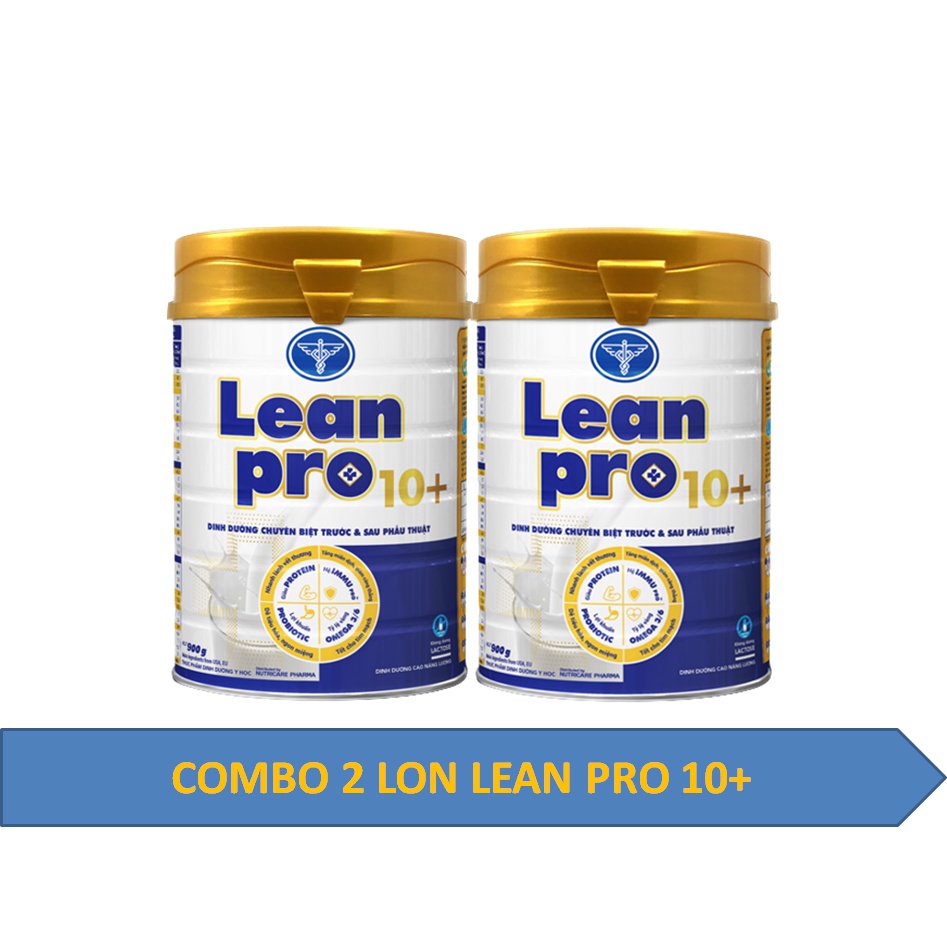Sữa bột LEAN PRO 10+ 900g - DINH DƯỠNG CHUYÊN BIỆT CHO NGƯỜI TRƯỚC VÀ SAU PHẪU THUẬT