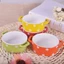 Bát sứ hình nồi chảo chấm bị màu sắc đáng yêu decor nhà bếp, bát ăn dặm cho bé dung tích 130ml ăn dặm kiểu nhật
