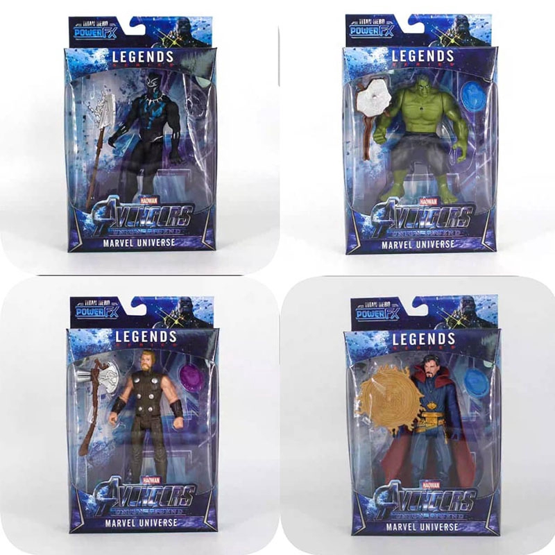 BH2 15CM AVENGERS SUPER HEROS HÀNH ĐỘNG FIGURE Iron Man / Captain America / Hulk / Người Nhện PVC Đồ Chơi Cho Bé Trai Bé Gái Ki