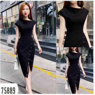 ĐẦM UMI ĐÍNH CƯỜM 2 MÀU XINH XẮN,HỌA TIẾT TRƠN NHƯNG KHÔNG KÉM PHẦN SANG TRỌNG NAM LEE STORE