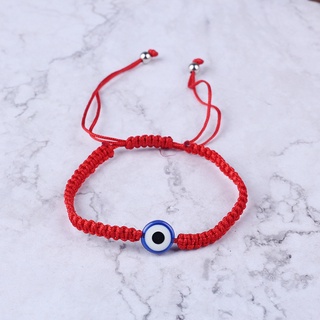 Flgo Thổ Nhĩ Kỳ cho Evil Eye để bảo vệ Vòng tay dây màu đỏ bện có thể điều chỉnh cho Mal