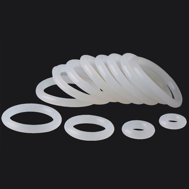 2-10pc CS 5mm VMQ silicone trắng o ring Gasket OD 16 ~ 150mm Vòng silicon cấp thực phẩm Vòng chữ o Vòng đệm vòng cao su