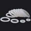 5-50 Chiếc Độ Dày 2.4 Mm Trắng Silicon Cao Su Seal O-Ring Đường Kính Ngoài OD 6-60mm VMQ Gasket