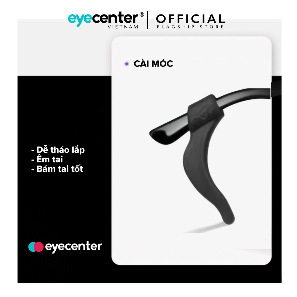 Ảnh Chốt cài tai chống rơi kính, tuột kính EYE CENTER kính mắt nam nữ, trẻ em, kính mát thời trang 1
