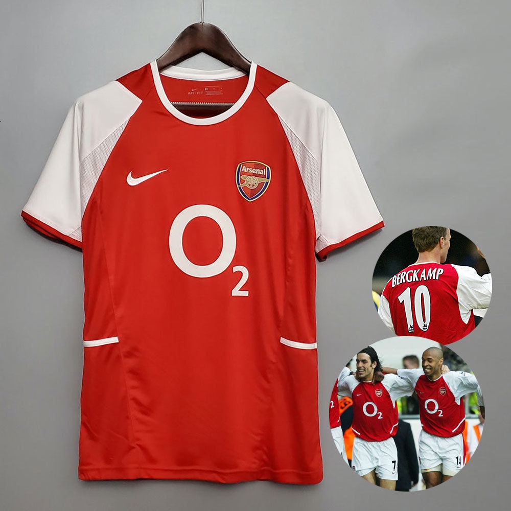 Áo Bóng Đá Câu Lạc Bộ Arsenal 2002 / 2004 Phong Cách Retro | Shopee ...