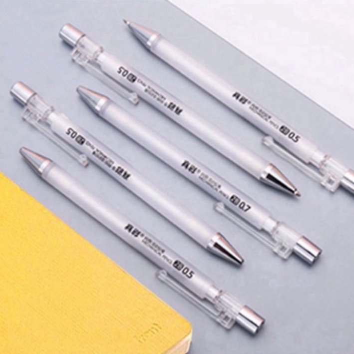 Mẫu mới Mẫu mới Mẫu mới Mẫu mới Bút chì bấm mặt nhám trong suốt ngòi 0.5mm tiện lợi
