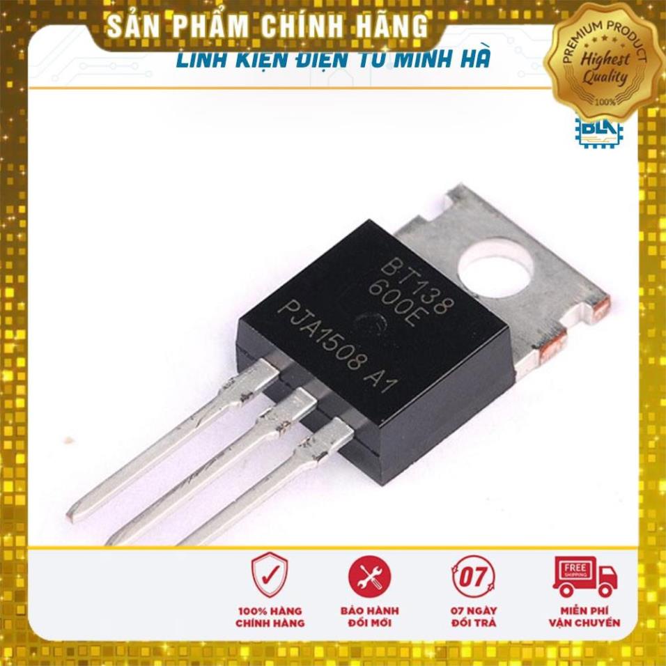 Triac BT138-600 TO-220 - Lot De 10 Pièces - 12A, 600V - Pour Projets électroniques DIY - Chanzon