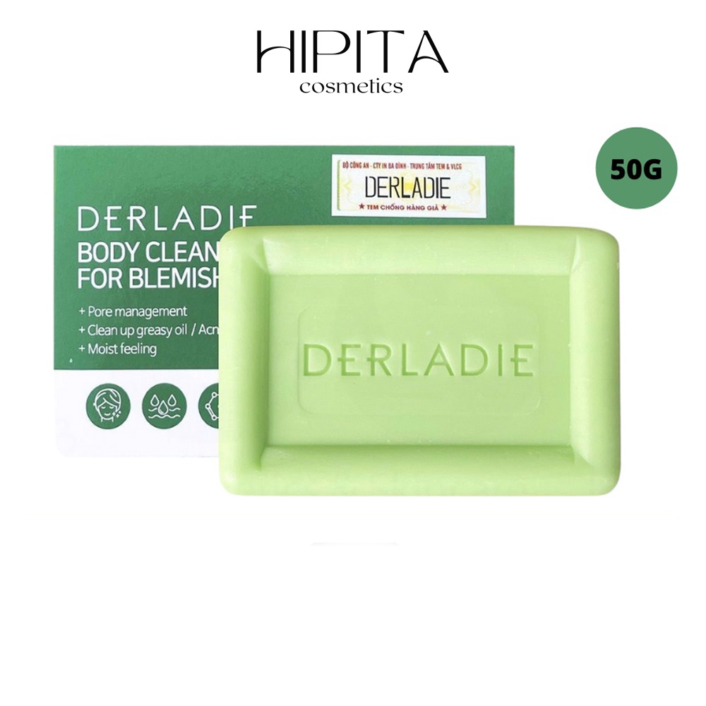 Ảnh Xà Phòng Derladie - Xà Bông Cục Giảm Mụn Lưng Cơ Thể Derladie Body Cleansing Bar Blemish Skin 50gr 1
