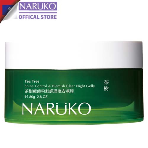 Ảnh Mặt nạ ngủ kiềm dầu, kiểm soát mụn Naruko trà tràm Tea Tree Shine Control Blemish Clear Night Gelly 80gr (Bản Đài) 1