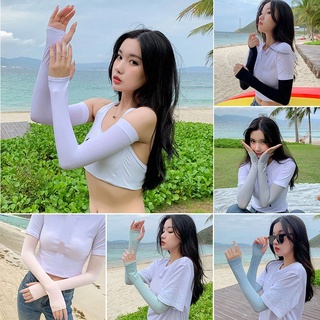 Găng Tay Chống Nắng Và Tia UV Chống Trượt Bằng Lụa Lạnh Thời Trang Mùa Hè Cho Nam Và Nữ Mới