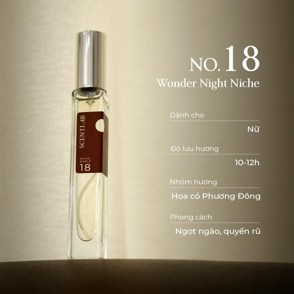 Ảnh Nước hoa nữ SCENTLAB No.18 Noble Wonder Night Niche tinh dầu thơm lâu lưu hương 10h trưởng thành, nữ tính 2