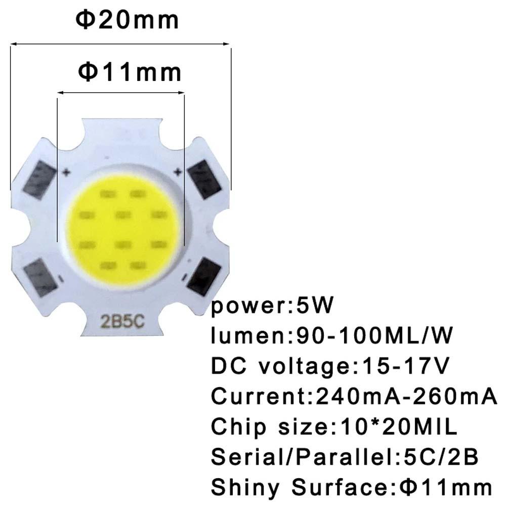 Đèn Nguồn LED DELMER 300mA Đèn Công Suất Cao 3W 5W 7W 10W Đèn Pin Xuống Đèn LED COB Chip