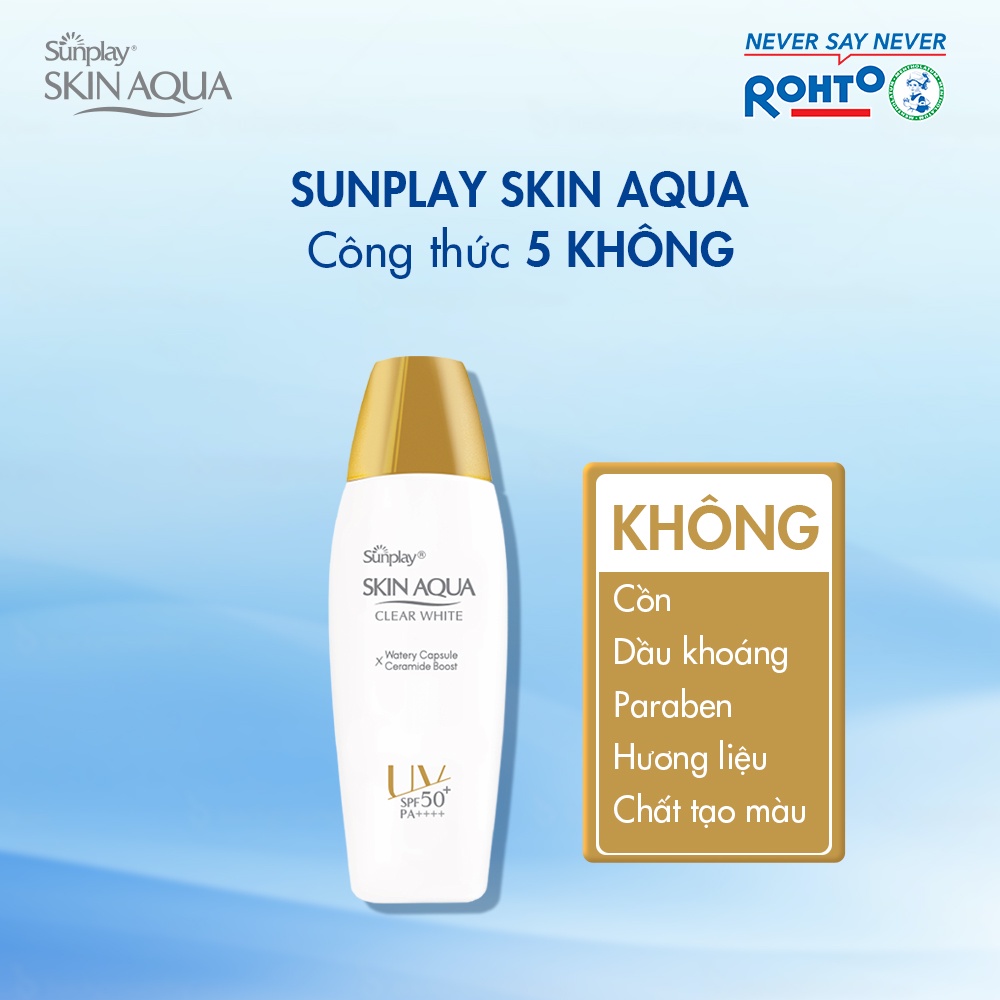 Sữa chống nắng Sunplay Skin Aqua dưỡng da sáng mịn 25g Cocolux