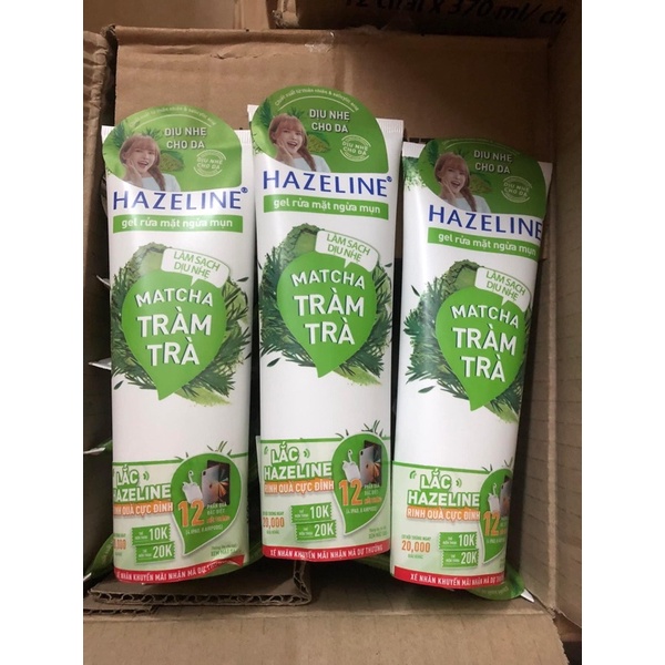 HAZELINE sữa / gel rửa mặt tràm trà cica 100gr