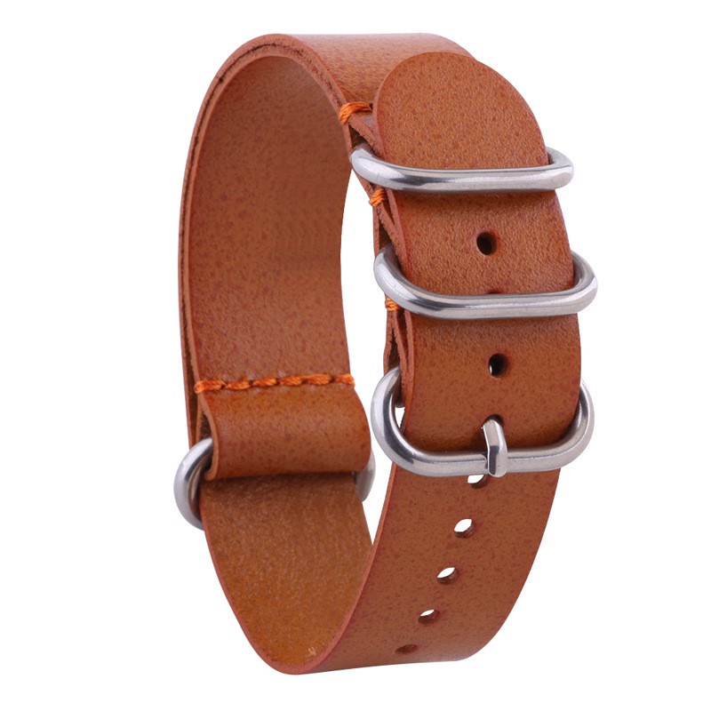 Dây Đeo Đồng Hồ Bằng Da Bò Cao Cấp 14/16/18/20/22/24mm