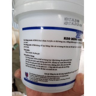 Keo bóng nước ATM đậm đặc tạo bóng cho bề mặt sơn, chống bám bụi, tăng độ bền màu sơn