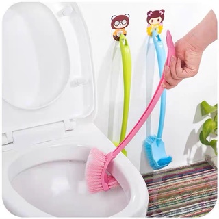 Chổi Cọ Toilet,Vệ Sinh 2 Đầu Làm Sạch Mọi Vết Bẩn Dễ Dàng Tiện Lợi { H }