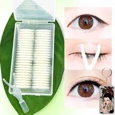 Miếng dán kích mí trong suốt vân lưới set 40 miếng dán tạo mí ren giúp đôi mắt to tròn tự nhiên dễ sử dụng