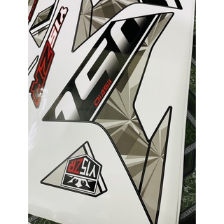 Tem Rời Dán Xe Exciter 150 Mẫu Y15ZR Đen Xám Trắng Cực Chất, Hàng 3 Lớp Chất Lượng Cao ,Team Decal