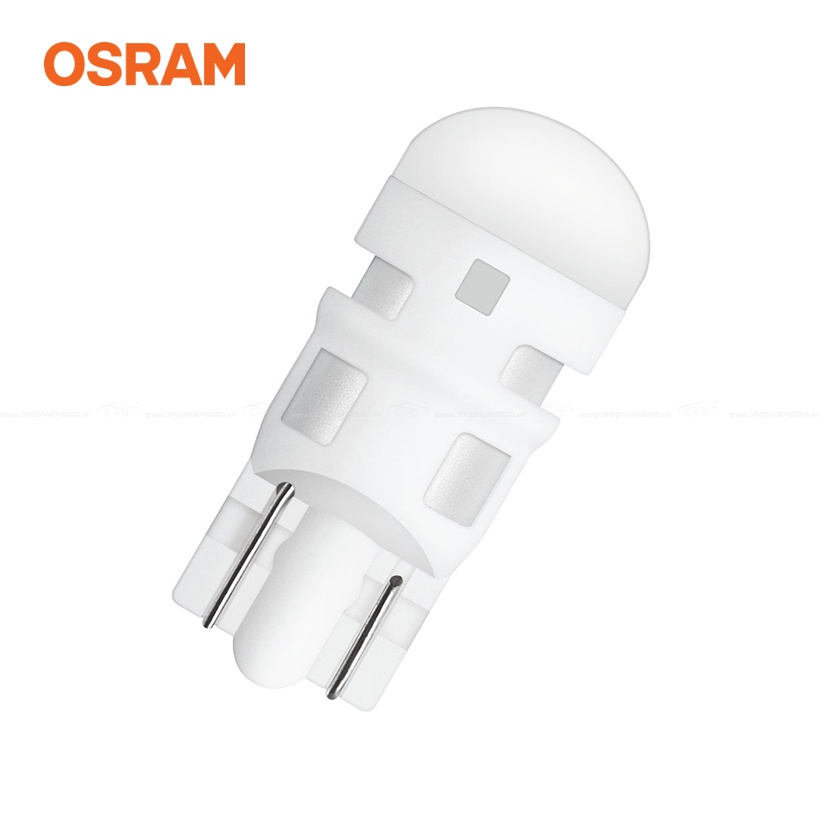 Combo 2 Bóng Đèn Led Chân Ghim Nhỏ OSRAM Standard T10 W5W 12V Màu Trắng Cool