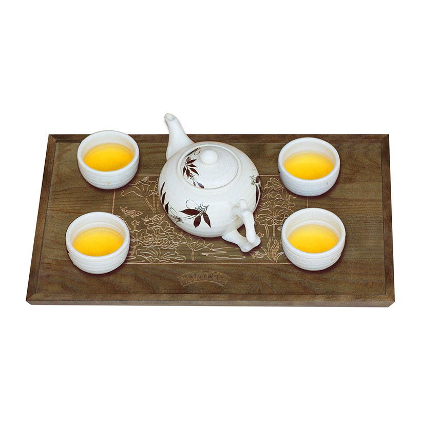 Khay trà gỗ - Khay trà Nhatvywood NVWT04