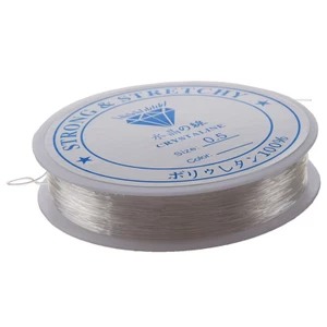 Cuộn dây cước co giãn đường kính 0.5mm xâu chuỗi hạt dài 20m tiện dụng