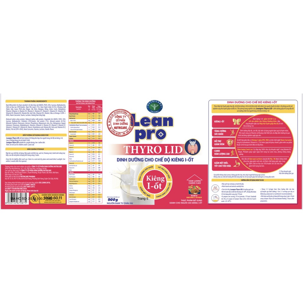 LEANPRO THYRO LID-DINH DƯỠNG CHO NGƯỜI KIÊNG I ỐT