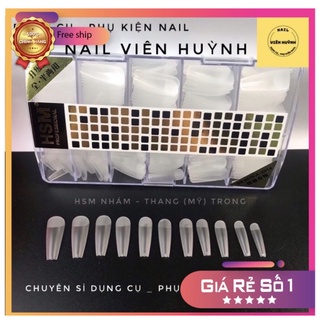 Móng úp nhám HSM đủ phom - móng giả làm nail chuẩn phom