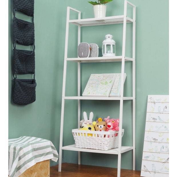 Kệ sắt 4 tầng, Kệ sách,Chậu hoa,Cây Cảnh,để đồ trang trí phong cách hiện đại ( PKGS14)