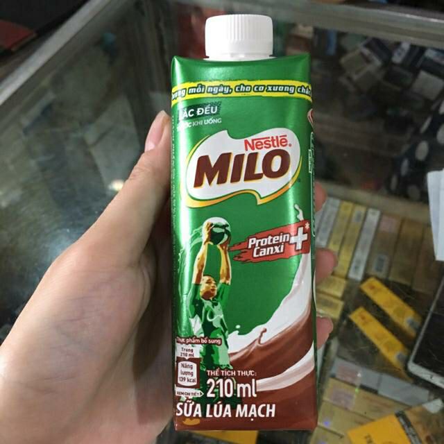 Sữa lúa mạch milo hộp 210ml | Shopee Việt Nam