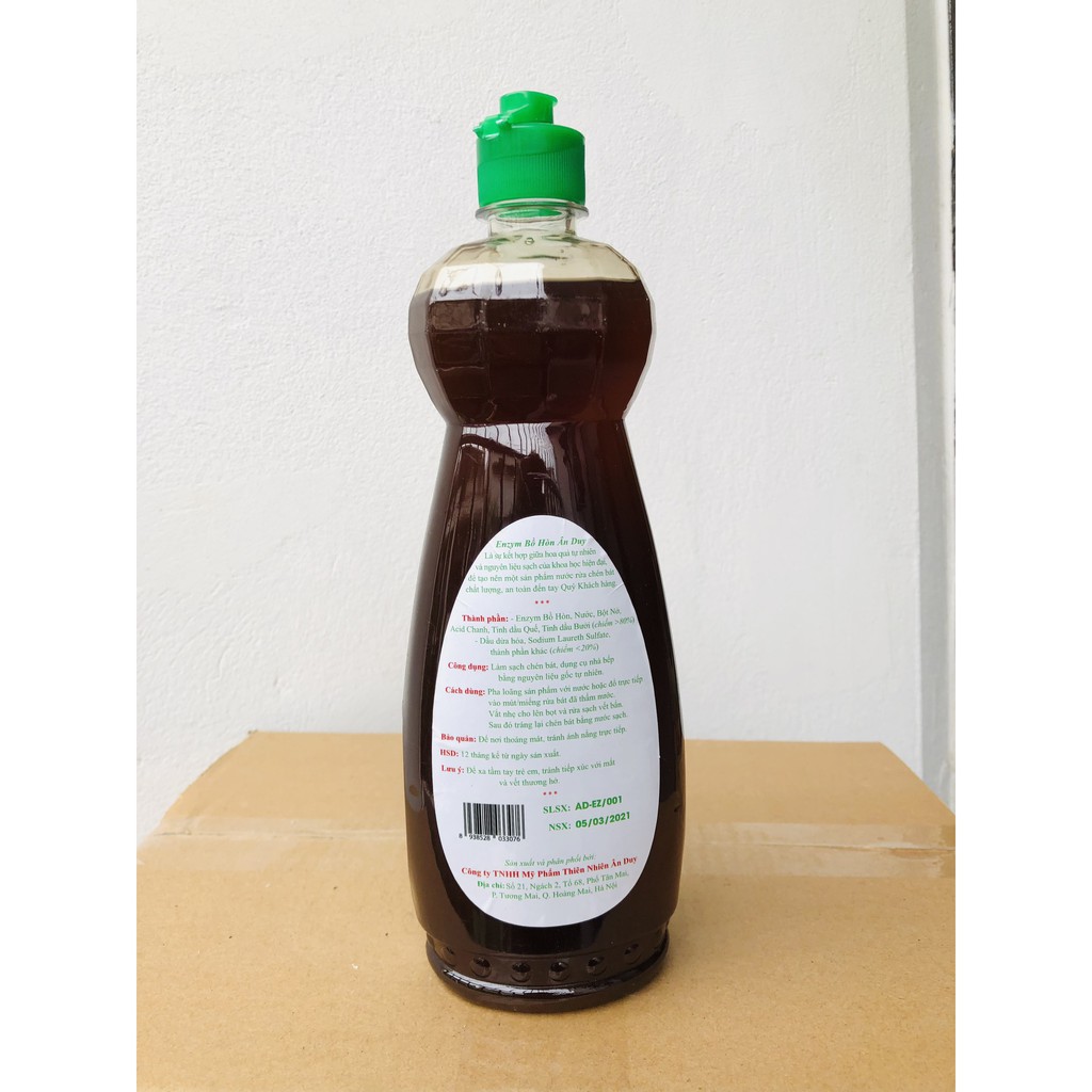 Nước rửa chén enzym bồ hòn 5l