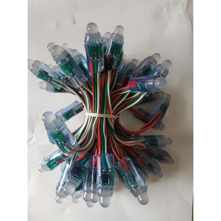 LED FULL MÀU F8/12 IC1903 ĐIỆN ÁP 5V ( 1 DÂY 50 BÓNG) | Shopee Việt Nam