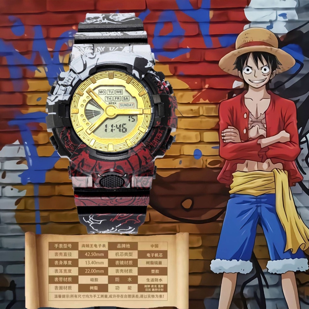 Đồng Hồ Điện Tử Đèn Led Casio Anime One Piece HT3 Cho Trẻ Em