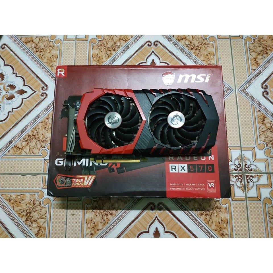Card Màn Hình MSI RX 570 4G GAMING X | Shopee Việt Nam
