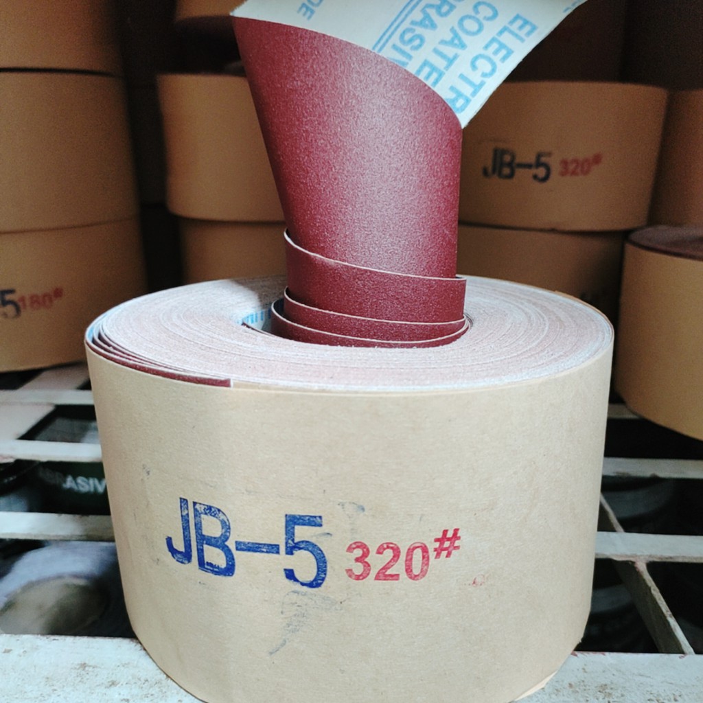 Giấy Ráp JB cát 320 (cc320) (cuộn 40m), ráp cuộn, dùng để đánh bằng tay ...