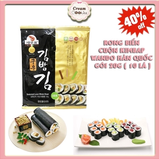 RONG BIỂN CUỘN KIMBAP WANDO HÀN QUỐC GÓI 20G ( 10 LÁ )