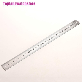 Thước kẻ hai mặt 30cm bằng kim loại thép không gỉ