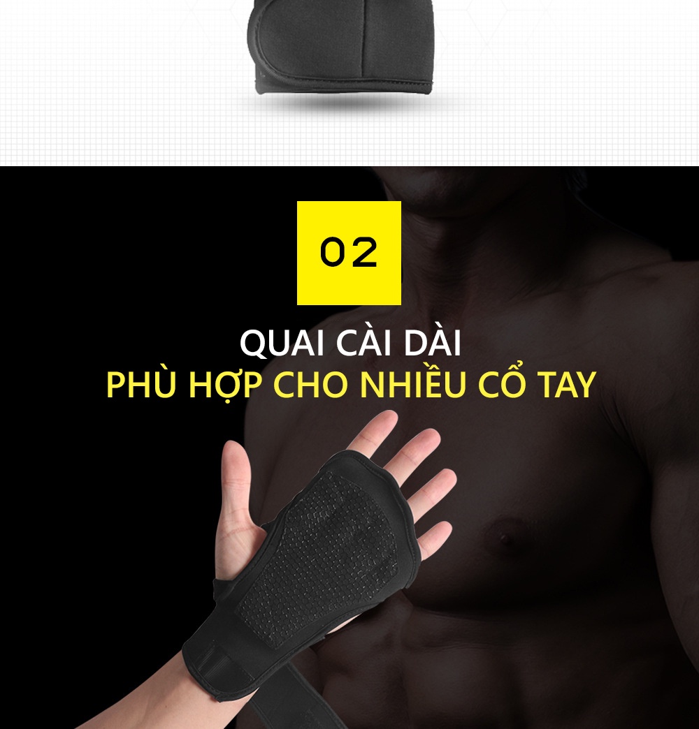 Mô tả Găng Tay Tập Gym Chính Hãng Bao Tay Tập Gym Thiết Kế Êm Ái Thoáng Khí Đệm Silicone Chống Trượt Cleacco SKDK Boro Sport - 6