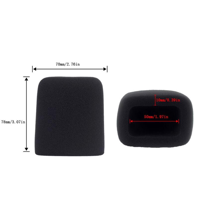 2 Chiếc Micro Xốp Che Kính Chắn Gió Mic Nắp Cho Lewitt LCT 240 249 449 450