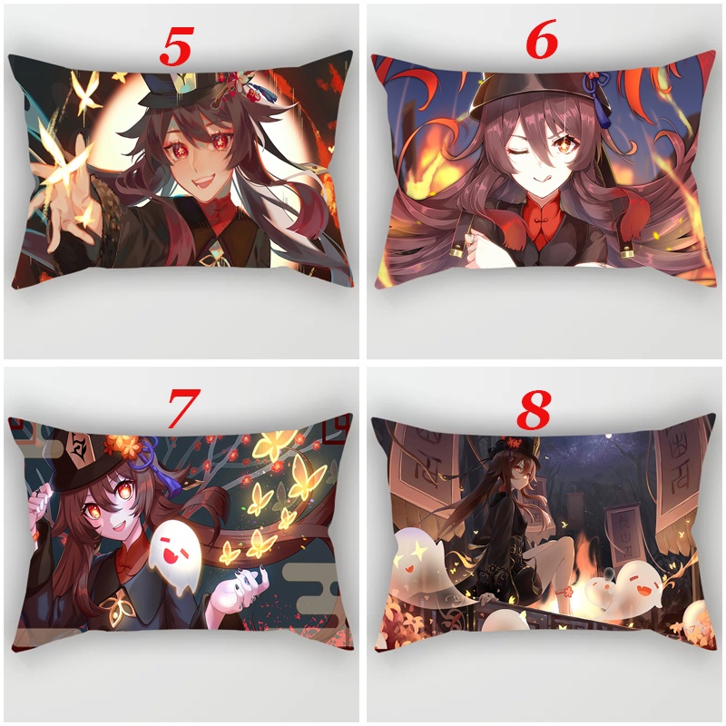 Vỏ Gối Đơn In Hình Nhân Vật Game Genshin Impact Dễ Thương Bằng Polyester