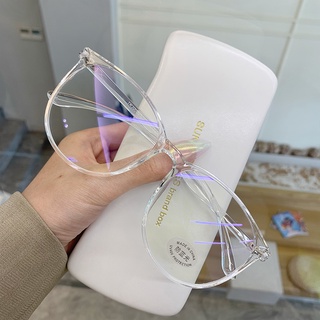 Kính Mắt Quang Học Máy Tính Kính Chống Bức Xạ Ống Kính Trong Suốt Nữ Tròn Chống Xanh Kính Mắt Ống Kính Có Thể Thay Thế Nam Kính Gương Trơn Nữ Hàn Quốc Mặt Lớn Gương Phẳng Myo